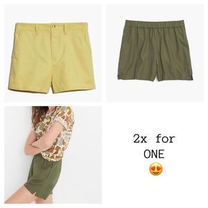 Madewell 2x1 Cotton Shorts Bundle